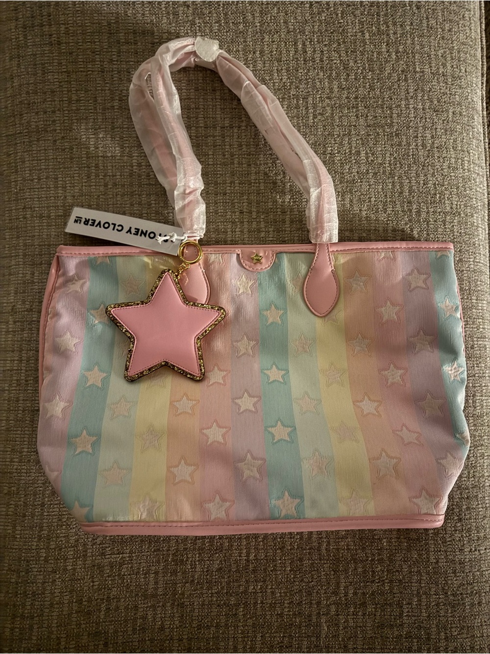 NWT Stoney Clover Lane x Park & Beach Tote and NWOT Star Bag Charm